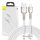 Baseus Cafule USB-Lightning Kábel, 2,4A, 2m (Fehér)
