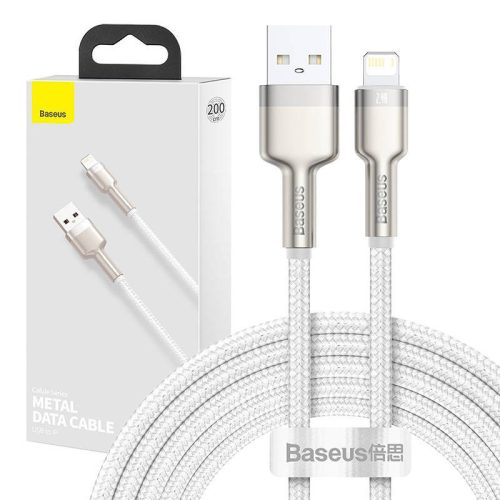 Baseus Cafule USB-Lightning Kábel, 2,4A, 2m (Fehér)