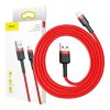 Baseus Cafule 2.4A Lightning USB-kábel 1m (piros)