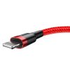 Baseus Cafule 2.4A Lightning USB-kábel 1m (piros)