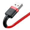 Baseus Cafule 2.4A Lightning USB-kábel 1m (piros)