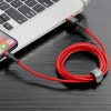 Baseus Cafule 2.4A Lightning USB-kábel 1m (piros)