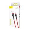Baseus Cafule 2.4A Lightning USB-kábel 1m (piros)