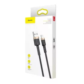 Baseus Lightning Töltő Kábel - 2.4A - 1m (Arany-Fekete)