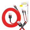 Baseus Cafule Lightning töltőkábel 1,5A, 2m (Piros)