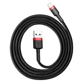 Baseus Cafule 1,5A 2m Lightning USB-kábel (fekete-piros)