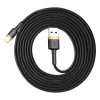 Baseus Cafule Lightning töltőkábel 1,5A, 2m (Arany-Fekete)