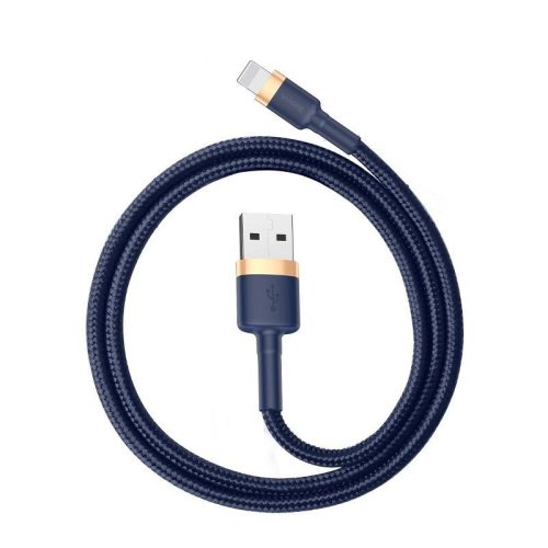 Baseus iPhone töltőkábel Cafule 1,5A 2m (Arany/Kék)