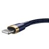 Baseus iPhone töltőkábel Cafule 1,5A 2m (Arany/Kék)