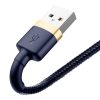 Baseus iPhone töltőkábel Cafule 1,5A 2m (Arany/Kék)