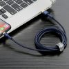 Baseus iPhone töltőkábel Cafule 1,5A 2m (Arany/Kék)