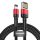 Baseus Cafule 2,4A 1m Lightning USB-kábel (kétoldalas) (fekete és piros)