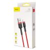 Baseus Cafule 2A 3m Lightning USB-kábel (piros-fekete)
