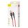 Baseus Cafule 2A 3m Lightning USB-kábel (piros-fekete)
