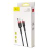 Baseus Cafule Lightning–USB kábel, 3m, 2A (Piros-fekete)