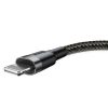 Baseus iPhone Lightning gyors adat, töltőkábel 2A - 3m (Fekete-Szürke)