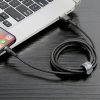 Baseus iPhone Lightning gyors adat, töltőkábel 2A - 3m (Fekete-Szürke)