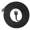 Baseus iPhone Lightning gyors adat, töltőkábel 2A - 3m (Fekete-Szürke)