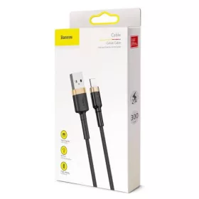 Baseus Cafule USB Lightning 2A 3m-es kábel (arany-fekete)