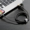 Baseus Cafule USB Lightning 2A 3m-es kábel (arany-fekete)