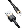 Baseus Cafule USB Lightning 2A 3m-es kábel (arany-fekete)