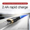 Baseus Cafule USB Lightning 2A 3m-es kábel (arany-fekete)
