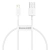 Baseus USB-kábel a Lightning Superior 2,4A, 0,25m (fehér)