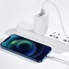 Baseus USB-kábel a Lightning Superior 2,4A, 0,25m (fehér)