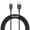 Baseus USB-kábel a Lightning Superior 2,4A, 1m (fekete)