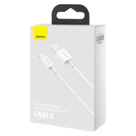   Baseus Superior Lightning gyors adat/töltőkábel 2.4A 1m  (Fehér)