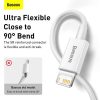 Baseus Superior Lightning gyors adat/töltőkábel 2.4A 1m  (Fehér)