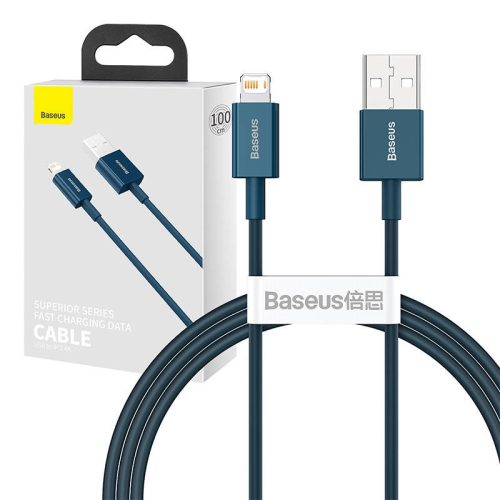 Baseus USB-kábel a Lightning Superior sorozat, 2,4A, 1m (kék)