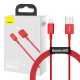 Baseus USB-kábel a Lightning Superior sorozat, 2,4A, 1m (piros)