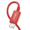 Baseus USB-kábel a Lightning Superior sorozat, 2,4A, 1m (piros)