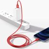 Baseus USB-kábel a Lightning Superior sorozat, 2,4A, 1m (piros)