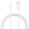 Baseus USB-kábel a Lightning Superior 2,4A, 1,5m (fehér)