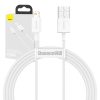 Baseus USB-kábel a Lightning Superior 2,4A, 1,5m (fehér)