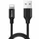 Baseus Yiven Lightning kábel , 2A, 1,2 m (Fekete)