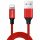 Baseus Yiven Lightning kábel, 2A, 1,8m (piros)