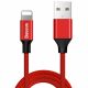 Baseus Yiven Lightning kábel, 2A, 1,8m (piros)