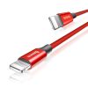 Baseus Yiven Lightning kábel, 2A, 1,8m (piros)