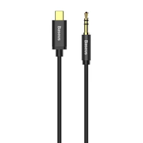   Baseus Yiven USB-C - 3,5 mm-es mini jack audio kábel, 1,2m (fekete)