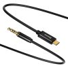 Baseus Yiven USB-C - 3,5 mm-es mini jack audio kábel, 1,2m (fekete)