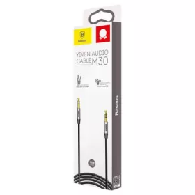 Baseus Audio Yiven M30 kábel 1m (ezüst/fekete)
