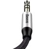 Baseus Audio Yiven M30 kábel 1m (ezüst/fekete)