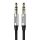 Baseus Audio Yiven M30 kábel 1,5m (ezüst/fekete)