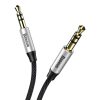 Baseus Audio Yiven M30 kábel 1,5m (ezüst/fekete)