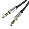 Baseus Audio Yiven M30 kábel 1,5m (ezüst/fekete)