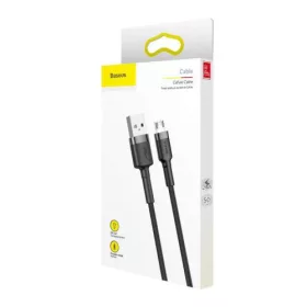   Baseus Cafule 2.4A USB-Micro USB kábel 0,5m (Szürke-Fekete)