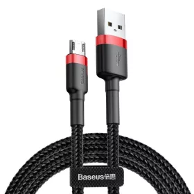 Baseus Cafule 2.4A USB-Micro USB kábel 1m (piros-Fekete)